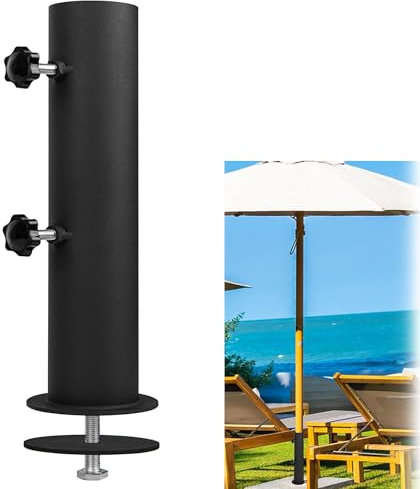 YZZHAJ Heavy Duty Universal Granite Umbrella Stand Tube Outdoor, Stone Umbrella Tube Base for Outside, Marble Flag Pole Stake Holder, Table Umbrella Tube Bracket, DIY Patio Umbrella Holder Parts