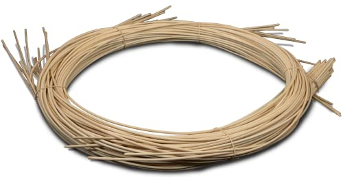 Paddy Rohr Peddigrohr 1,6mm 500g Höchste Qualität Blauband Korbflechten mit Pedigrohr Staken aus Rattan Flechtmaterial Fadenpeddig Alternative Weide zum Flechten
