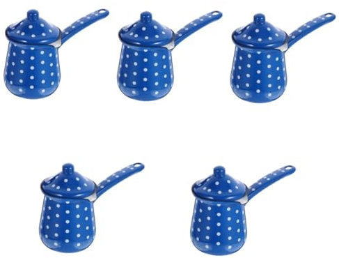 Alipis 5pcs Enamel Pot Handle Enamel Pot Vintage Kettle Milk Jug Multi-Function Kettle for Tea Supplies and Turkish Coffee Making
