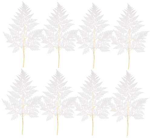 ULDIGI Teiliges Langlebige Getrocknete Farnblätter Kunstpflanzen Deko Für Garten Hochzeit Vase DIY-blumenarrangements Frostresistent Pflegeleicht Als Stilvolle Pflanzenornamente Fürs Zuha