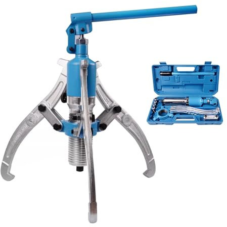 JGUOLIANG Lagerabzieher-Kit, 15T/33000LB Maximale Kapazität Hydraulische Abzieher, 2 oder 3 Backen Lager Nabe Separator, Hydraulische Abzieher Trennwerkzeug for Bremstrommeln(5T/11000LB)
