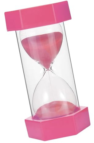 Hourglass Timer 30 Minute Visual Kitchen Timer Pink Hourglass Sand Clock 6.5 * 13 cm Student Study Hourglass Timer Time Management Shower Brushing Teeth Home Office Decoration Present Giving