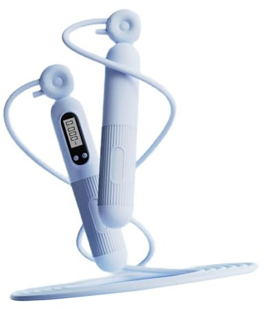 Verstellbares Springseil mit digitalem Zählen, gewichtetes Springseil mit rutschfestem Griff für Indoor-Outdoor-Übungen