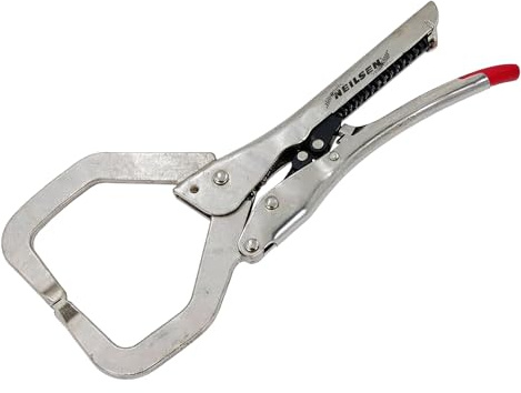 Neilsen CT6100 11 Self-Adjusting Locking C-Clamp - Adjustable Jaw for Secure Grip, Zinc-Plated Steel for Longer Durability