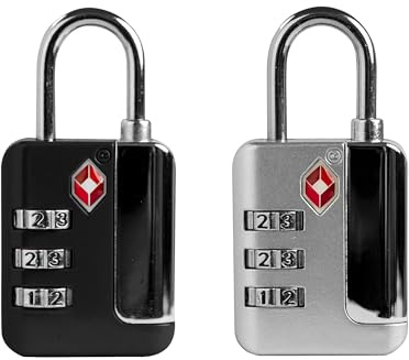 UP Security Luggage Locks TSA Approved, Combination Padlock for Locker, Small Combo Padlock, TSA Locks for Luggage, Gym Locker, Suitcase, Gun Case, Storage Box, Outdoor Fence, Backpack, Bag Zipper