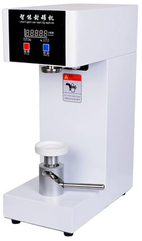 Commercial Benchtop Can Seamer, Can Sealing Machine,with Smart Counter,Tin Can Sealer Bottle Can Capping,Can Seamer Machine for Aluminum Cans,White