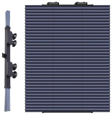 Tenda Plissettata per Finestre e Porte Con Ventosa, Tende Plissettata Isolate Per Auto, Tenda Oscuranti Temporanee Portatili, Parasole Plissettata Retrattile, Avvolgibile Protezione Solare