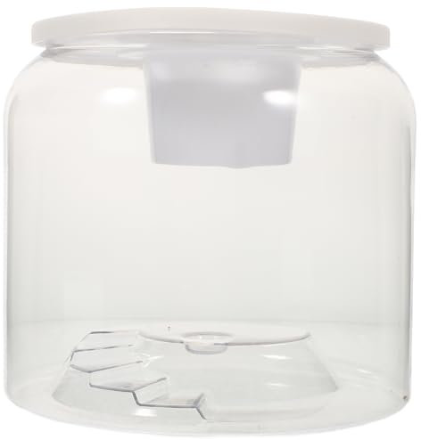 CIYODO Réservoir à Tortues Transparent avec Couvercle Habitat Reptile Aesthétique Terrarium pour Tortues avec Dégagée pour Salon Décoration