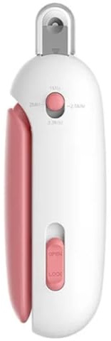 Koolenry Pet Nail Clippers with Adjustable Hole Cat Nail Clipper Cutter Pet Claw Trimmer Puppy Kitten Care Grooming Tool Pink