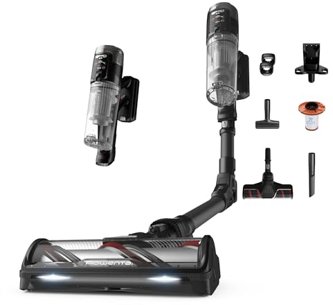 Rowenta X-Force Flex 12.60 Neo Complete, Aspirapolvere senza filo, 150 Air Watt, Modello Allergy, con Due Spazzole e Tecnologia Flex, Fino a 60 Minuti, RH9L55