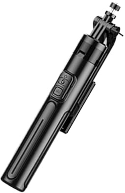 Perche à selfie trépied avec lumière Bluetooth compatible télécommande trépied extensible pour téléphone vidéo en aluminium réglable perche à selfie