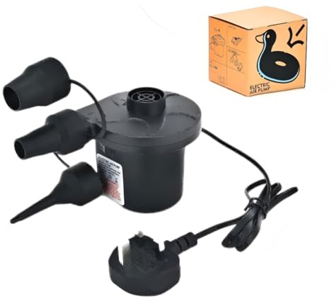 Zenmos Electric Air Pump for Inflatables,Fast Fill Air Mattress Pump for Paddling Pools, Beach Ball, Swimming Rings & Camping Gear