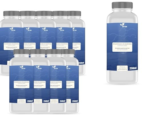 Scheibenreiniger Sommer Konzentrat 2500ml / 10x250ml /2,5L - 1:100 Mischverhältnis - Scheibenwaschkonzentrat streifenfrei gegen Insekten Schmutz Pollen - Scheibenreiniger mit Ozeanduft