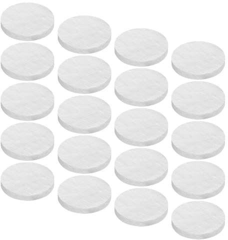 VOSAREA 20 Pièces Noyaux en Fibre Céramique Ronds pour Foyers Extérieurs et Cheminées de Table, Coton Isolant Solide et Esthétique pour Utilisation en Intérieur Pendant les Mois Froids
