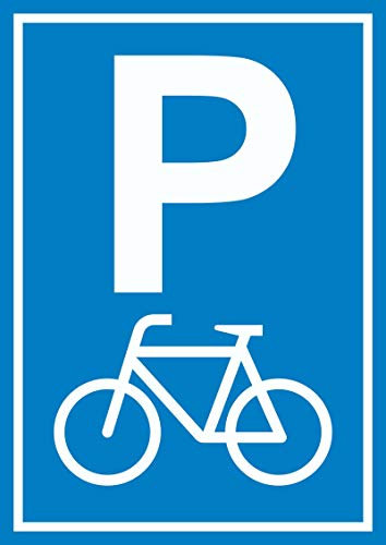 HB-Druck Fahrrad Parkplatz Räder Abstellplatz A4 (210x297mm) Schild