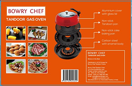 Bowry Gas Oven Tandoor Portable - Traditional Stainless Steel Tandoor Oven