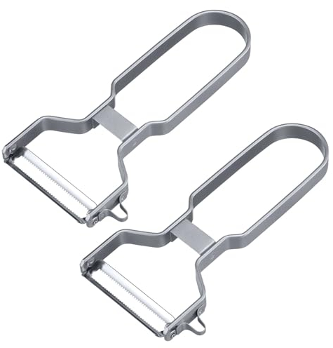 Westmark 2 Éplucheurs avec lame dentelée à double tranchant – idéaux pour éplucher tomates, kiwis, mangues, poivrons et plus encore, pour droitiers et gauchers – acier inoxydable
