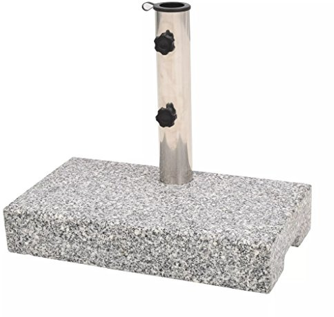 Bulliing Parasol Base Granite Rectangular 25 kg,Ground Spike for Rotary Washing Line Parasol Cloth Airer Stand Base Rust Resistant Heavy Duty