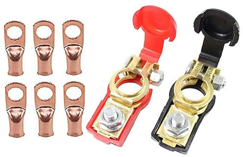 CHILDWEET Batterie Anschlussklemmen Auto Batterie Polklemme Polverbinder Schnellverschluss Batterieklemme
