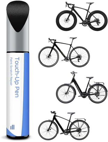 PARTS4EV Trek Black Matte Fahrradlack - Ausbesserungslack für Trek, verwenden Sie Lackstift für Metall und Kunststoff - Hochdeckender Fahrradlack