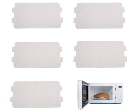 Crumye 5 Pcs Universal Mica Sheet Waveguide Plate, Replacement Oven Protector Sheet for Microwave Insulation Flame Retardant Waveguide Sheet Mica for Home Kitchen