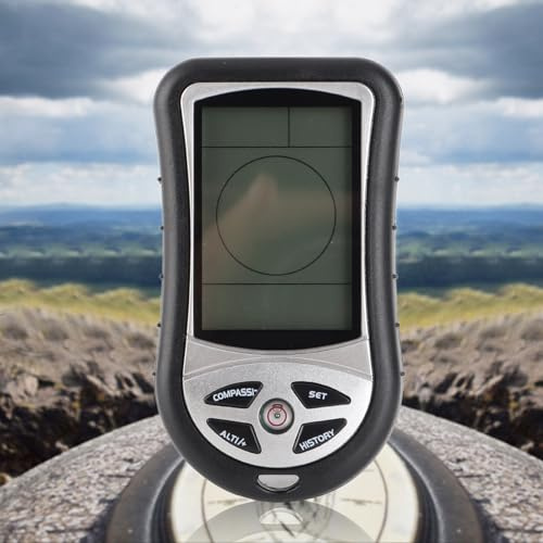 ERYUE Digitaler Höhenmesser, Kompass, Barometer, Wettervorhersage Zum Wandern, Unverzichtbare Ausrüstung für Outdoor-Enthusiasten, Hochwertiges ABS-Kunststoffmaterial