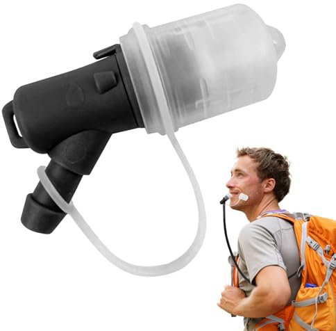 Boccaglio per sacca idrica, valvola per sacca di idratazione, adattatore per tubo di bevande, in robusto gel di silice in polipropilene, componente di idratazione anti contaminazione, per trekking