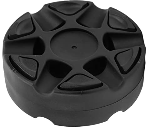 NOENNULL Roller Hockey Puck Street Hockey Puck Inline Glänsande Platt Tät Struktur Plast Sport Utomhus Street Puckar för Daglig Rullskridskoträning (Svart)