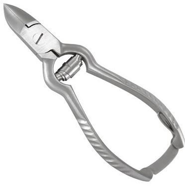 Nagelzange, Zange 14 cm mit Pufferfeder, Pediküre, Podologie Fussnagelzange Edelstahl
