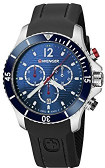 Wenger HerrenArmbanduhr Chronograph Quarz Silikon 01.0643.110