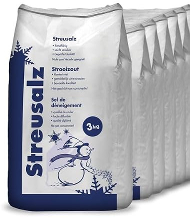 Hamann Streusalz 48 kg (16 x 3 kg) - Langzeitwirkung bei dickeren Eis & Schneeschichten