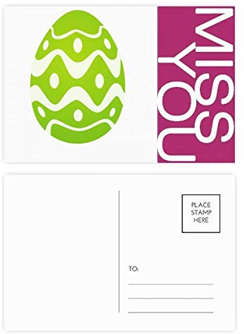Ostern Festival Eier Design Kultur-Muster Miss Postkarten-Set Danksagungskarte Mailing Seite 20 Stück