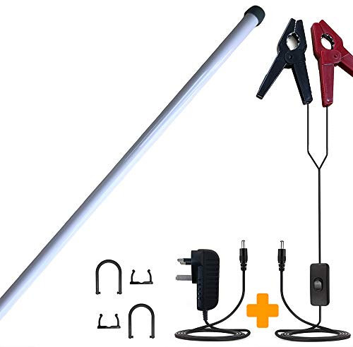 TQGEAR 12V LED Light Strip | 800mm | Indoor & Outdoor Use | Incredibly Bright Energy Efficient LED Strip Light | 12V Battery Connection Accessories Included. Great for Caravan & Motorhomes