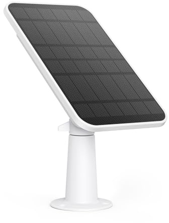 eufy Security 2.6W Solar Panel Compatible with Eufycam 3/3C/2/2 Pro / 2C / 2C Pro/E / E20 / E40/L20/L40/S40/4G Starlight Camera, Includes Secure Wall Mount, IP65 Weatherproof,13.1ft Power Cable