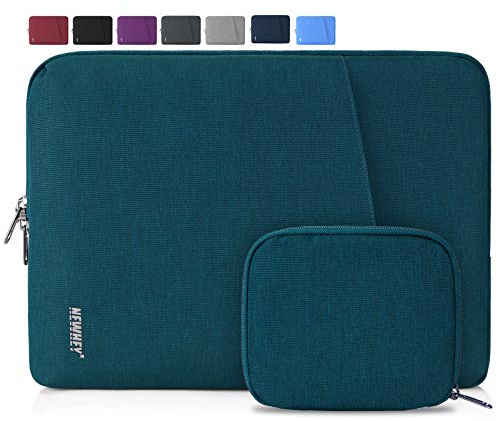 NEWHEY Laptophülle 13 Zoll Stoßfest Laptop Notebook Tasche Hülle Wasserdicht Schutzhülle Sleeve Case Kompatibel 13-13.3 mit Klein Fall Blaugrün