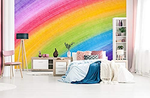 XLMING Pared del arco iris 3D Decoración Fotomural sala Sala de estar Pared Pintado Papel tapiz no tejido-430cm×300cm