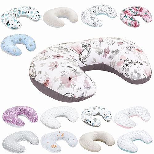 Bellochi Stillkissen, Stillkissen klein - Stillhörnchen, Stillkissen mond, Nursing Pillow, Baby Pillow, Breastfeeding Pillow, Stillmond für unterwegs - 100% Baumwolle Fantasy