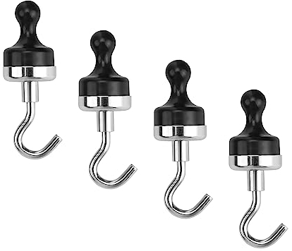 LERANXIN 4 Pezzi Ganci Magnetici Extra Forti, Calamita Potente, Calamita Potenziata per Cucina, Bagno & Garage