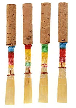 Dioche Soft Oboe Reed, 4Pcs Oboe Reed Wind Instrument Replacement Parts with Plastic Storage Box from beginners to professionals