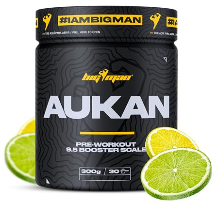 BigMan | Aukan 300g | Pre Workout | Potente Pre Entrenamiento | Entrena y destroza las Pesas | Fuerza Maxima (Lima Limon)