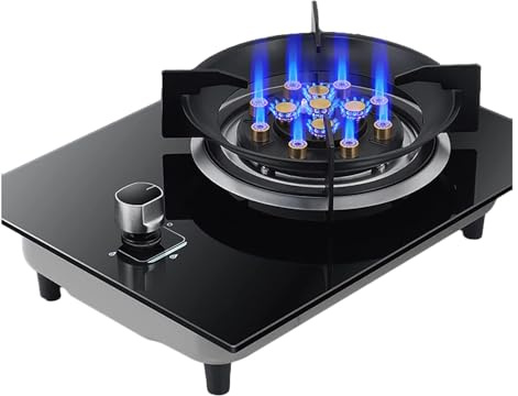 Gaziniere Gaz - Poele A Gaz, Poêle En Verre Trempé À 13 Cavités, Cuisinière À Gaz Portative, Cuisinière À Gaz À Contrôle De Flamme Réglable, Bureau Et Montage Encastré (Size : LPG)