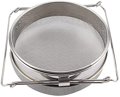 Respicefinem Honigernte-Set, doppelschichtiges Edelstahl-Sieb mit verstellbarem ständer, filtert mühelos Verunreinigungen für kristallklaren Honig