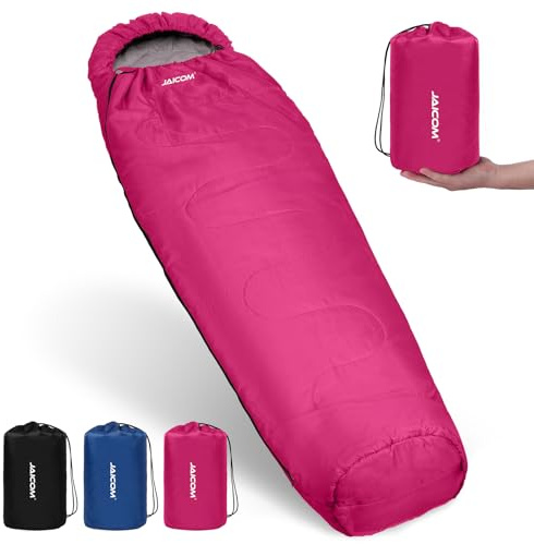 JAICOM Schlafsack - 4 Jahreszeiten Ultraleicht Mumienschlafsack [1600 g], Schlafsack Kleines Packmaß & Erwachsene Winter - Outdoor, Camping, Trekking, Indoor