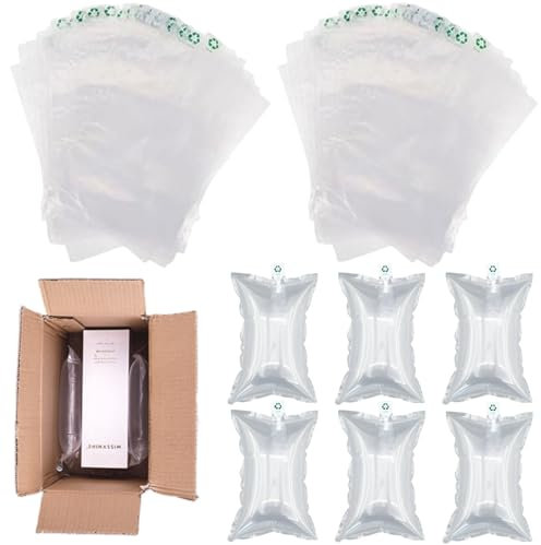 Luftpolsterkissen,200pcs Luftkissen mit Luftpumpe,Luftpolster,Luftpolsterkissen Luftkissen,Füllmaterial Paket,Lufttaschen Polstermaterial Luftpolster,für Transportverpackungen,Keine Öffnungsfülung