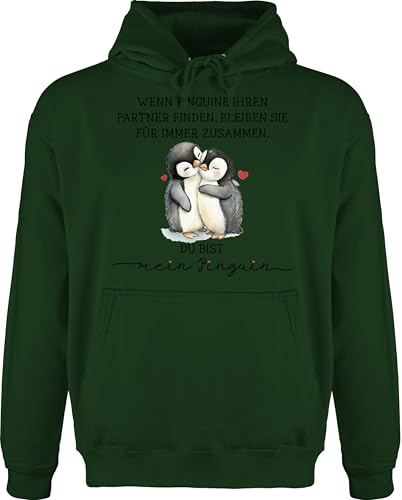 Shirtracer - Hoodie Herren Pullover Männer - Wenn Pinguine ihren Partner Finden bleiben sie für Immer zusammen I Partner Geschenke Pärchen Jahrestag Geschenk Paare