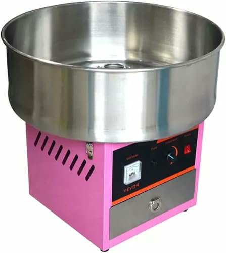 VYUJHNBG Commercial Cotton Candy Machine, Cotton Candy Maker, Stainless Steel Sweet Sugar Candy Floss Maker, for Family and Various Party