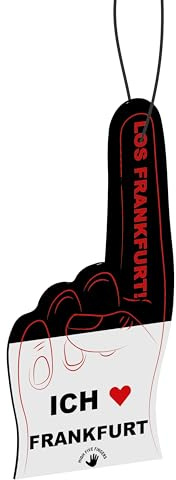 Frankfurt Fahne Fanartikel HIGH FIVE FINGERS Auto Duftbaum mit 5 Düften | Air Freshener | Duftspender | Raumduft | Lufterfrischer