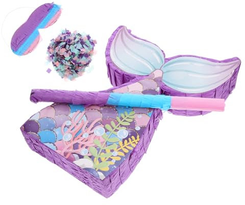 MAGICLULU 1 Satz Pinata-partydekorationen Prinzessin Meerjungfrau-geburtstagsparty Meerjungfrau Pinata Partyzubehör Für Meerjungfrauen Meerjungfrau Geburtstagsdekoration Papier