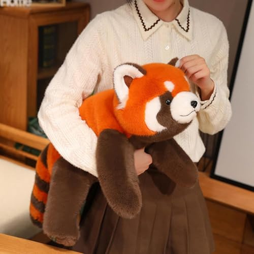 shownicer Kuscheltier Panda 40cm Plüschtier Realistisches Stofftier Orange