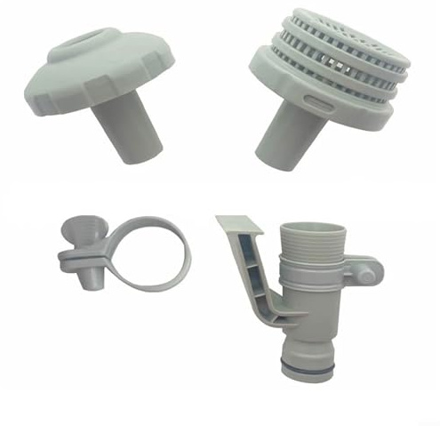 Eawfgtuw Fascetta stringitubo e ugello nel kit di ricambio per Intex 25022E connettori per piscina fuori terra connettore tubo pompa piscina filtro a sabbia ugello filtro filtro ingresso porte di